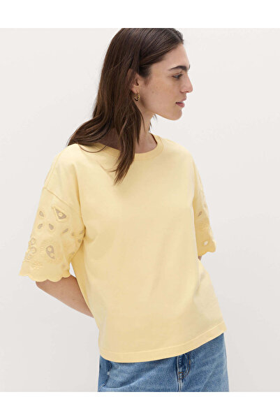 Marks & Spencer Saf Pamuklu Boxy T-Shirt