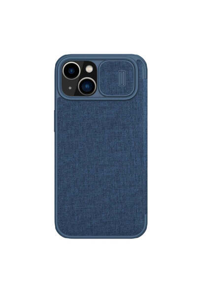 Nillkin Husă Qin Cloth Pro pentru iPhone 14 Plus cu protecție pentru cameră -...