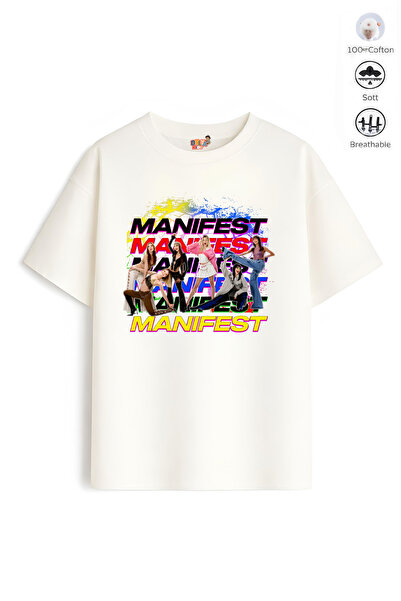 Belya Kids Wear Tricou pentru băieți Oversize Mold Belya Kids Manifest Design 64