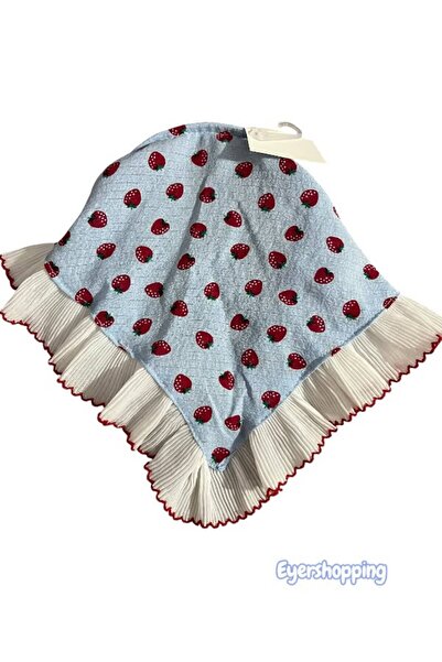 EyER Shoping Vintage children's lace bandana gingham hair band summer hat sty...