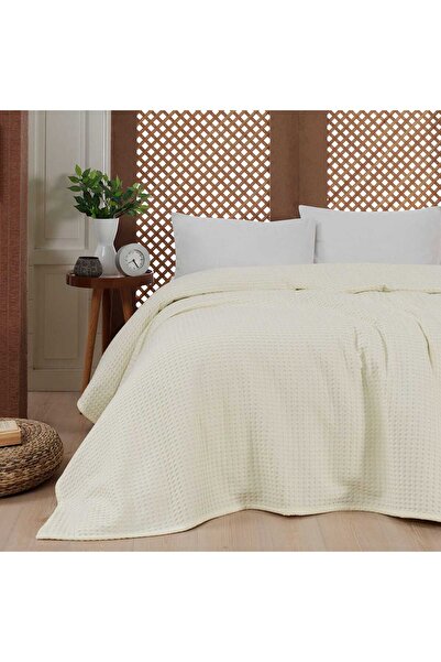 Beauty Home Πικέ μονή waffle Art 1990 Cream 170x240 Εκρού