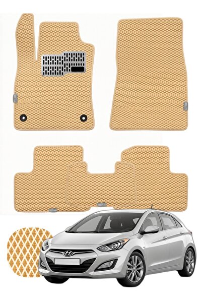 UNAL MAT Hyundai i30 2012-2017 Özelleştirilebilir Tam Set Premium EVA Paspas ...