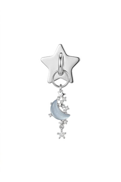 ZARİN JEWELS Ay Detaylı Sallantılı Altın Kaplama Telefon Charmı