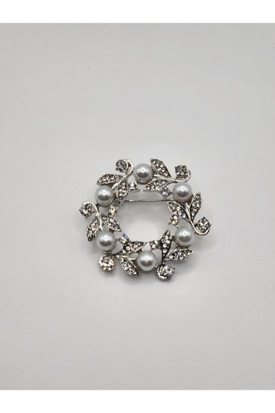 ARBABAG&ACCESSORY İNCİ BONCUK-KRİSTAL TAŞLI ( YAKA İĞNESİ ) BROŞ