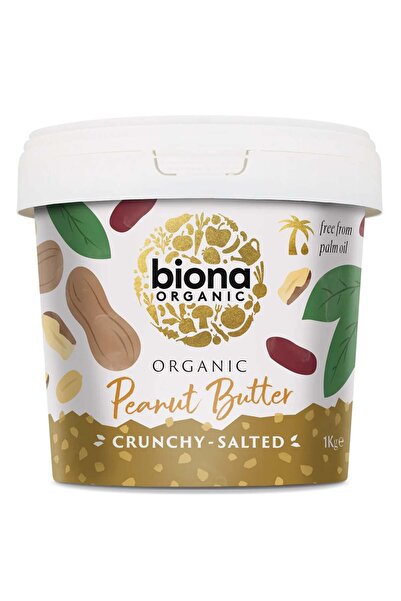 biona Crema de arahide crunchy bio cu sare 1kg