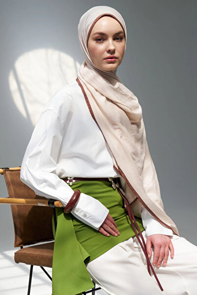 Madame Polo Muslin Shawl - Ecru