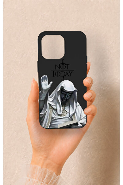 Vip Case iPhone 15 Pro Max Uyumlu Not Today Desenli Silikon Kılıf