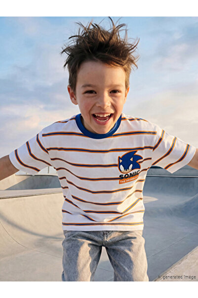 LC Waikiki Blue Fast Hedgehog from Uzg Store for Style Seekers Boy's T-Shirt