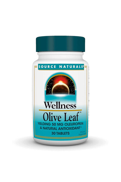 source naturals ويلنس أوراق الزيتون، 50 ملغ، 30 قرص