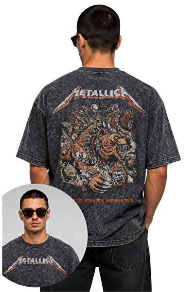 Fuddy Moda Unisex velika majica rock benda Metallica sa severnoameričke turne...