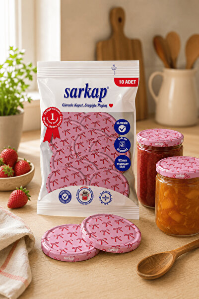 Sarkap Hijyenik Paketli 10'lu 82 mm Kapak - Love Seri - Bow