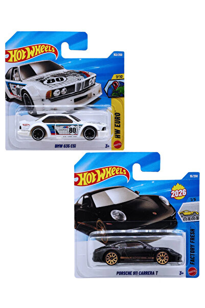 HOT WHEELS BMW 635 CSI - Porsche 911 Carrera T