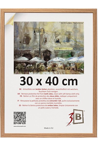 OEM Rame Foto Poster Lemn Clasic Elegant Maro 30x40 cm