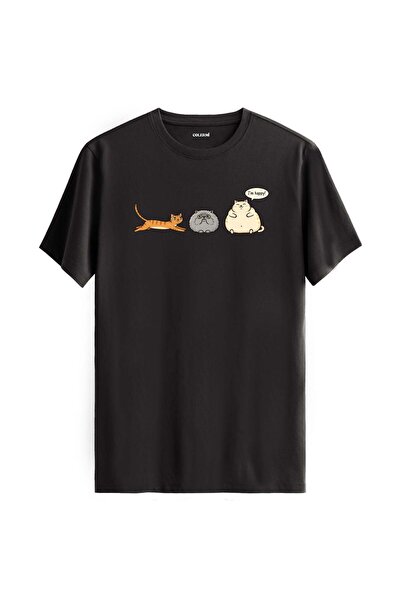 Colermi Happy Cats Design T-Shirt