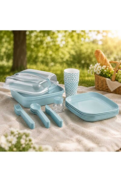 Titiz Piknik Seti 6 Kişilik Kamp ve Bahçe Seti – 32 Parça