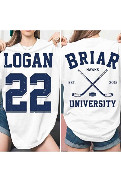 Vordevia Off Campus Briar Logan Printed Cotton Oversize T-Shirt