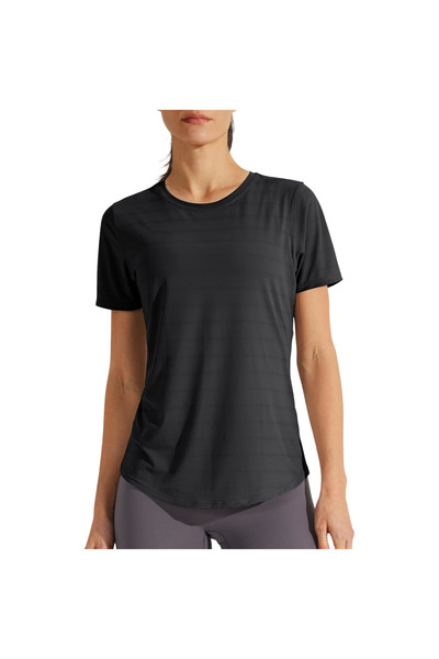 OEM Tricou sportiv pentru femei, pentru antrenament, respirabil, cu uscare ra...