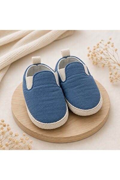 Bebelul Botosei bebe din polyester organic albastru