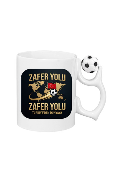 CERCİBAZAAR Red-White Custom Graphic Printed Mug