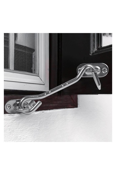OEM Zăvor Cârlig Metalic pentru Ușă, Metalic, Fixare Sigură, 10.5x3.5cm, 3.5cm