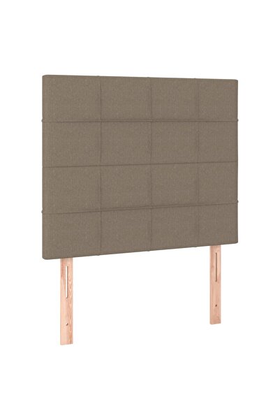 vidaxl Tăblie de pat gri taupe 90x5x118/128 cm, material textil