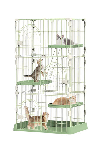 KidLe Four-layer Large Cat Cage Extra Large Free Space Cat Cat House for 1-3