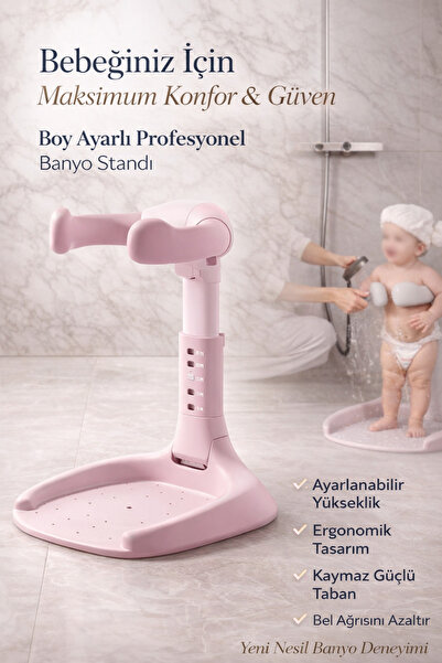 Empressco Ecuy Bebek Banyo Yardımcısı Ayaklı Boy Ayarlı Yıkama Standı Katlana...
