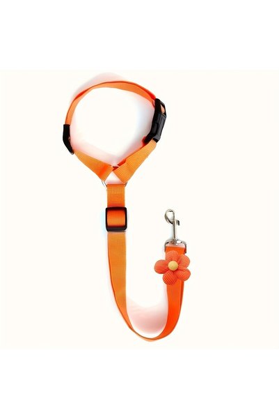 EasyLife Adjustable Pet Leash With Flower Charm Durable Dog Walking Lead For ...