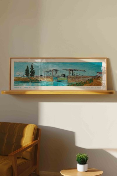 Buka Shops Vincent van Gogh Langlois Köprüsü Panoramik Çerçeveli Tablo
