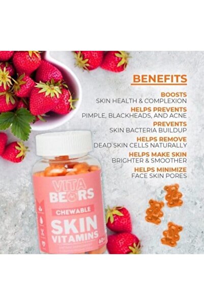 Beauty Vault Vita Bears Skin Vitamins 60 Gummies