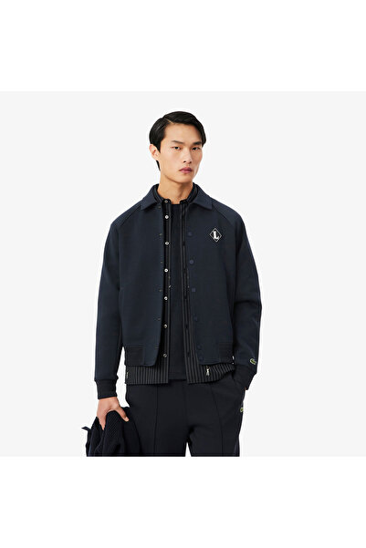 Lacoste Erkek Classic Fit Lacivert Bomber Ceket
