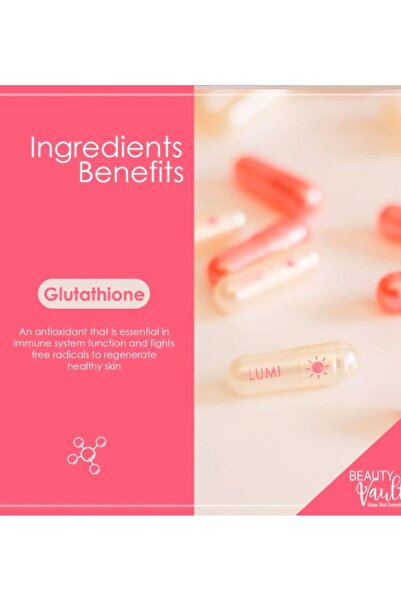 Top Choice Beauty Vault Lumi 24H Glutathione Capsules, 60 Capsules