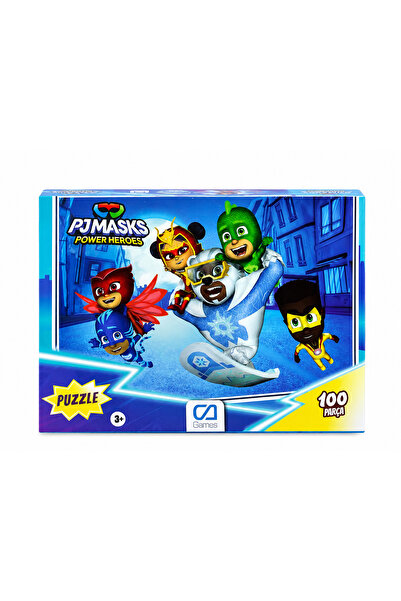 Prlk toys لعبة ألغاز للأطفال من بي جيه ماسكس باور هيروز مكونة من 100 قطعة للأ...