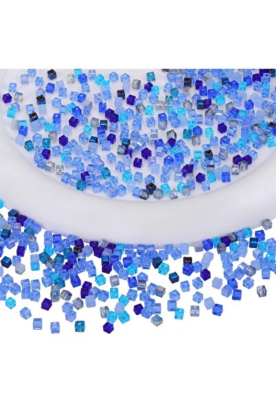 OEM Mărgele cubice de cristal de 6mm, pachet de 200 de mărgele pătrate din st...