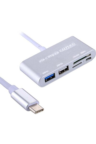 Powermaster USB Type-C Otg Combo USB 3.0 Hub+Card Reader