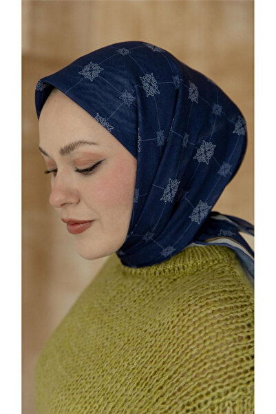 locella Lo'cella Pamuklu Soft Eşarp 4568-10 Lacivert