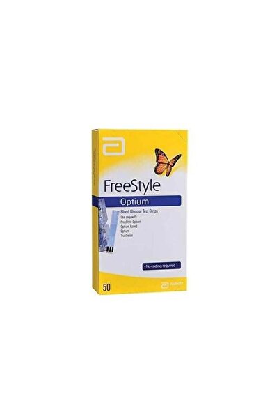 Freestyle شرائط اختبار جلوكوز الدم أوبتيوم (50 شريط)