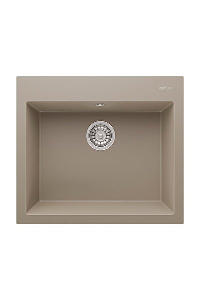 RealStone Didyma 60 K002 Granit Evye 600x530 mm Tek Göz Mutfak Evyesi - K002 ...