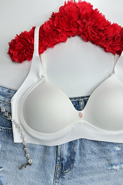 Morensa Laser Cut Wire-Free Semi-Supportive Non-Marking Women's Bra White
