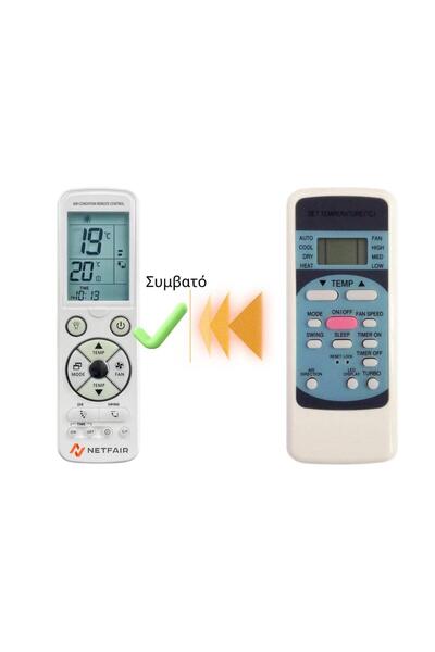 OEM SENCOR RG51B31/E – SAC-MT1210CH Συμβατό Τηλεχειριστήριο με Οπίσθιο Φωτισμό