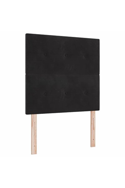 vidaxl Tăblie cap Negru 80 cm Catifea
