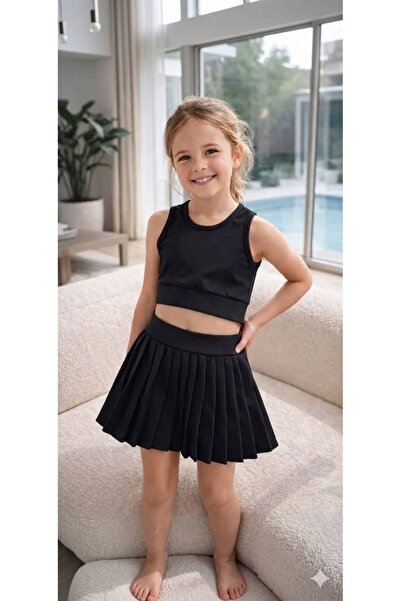 bahar uğurlu Premium Quality Girls' Shorts Swimsuit Skirt Set