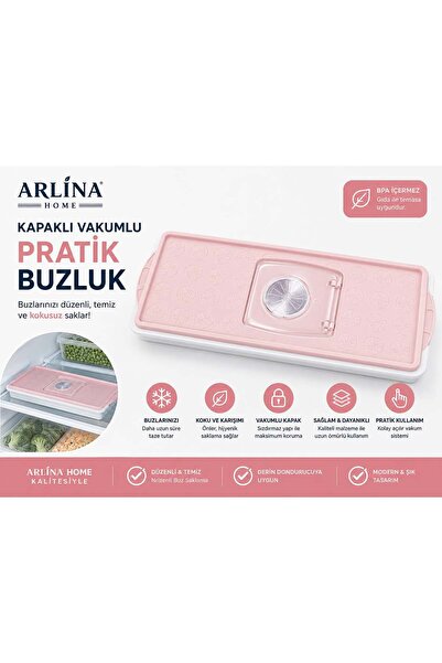 Arlina Home Kids Silikon Yıldız Şekilli Buz Kalıbı Pembe
