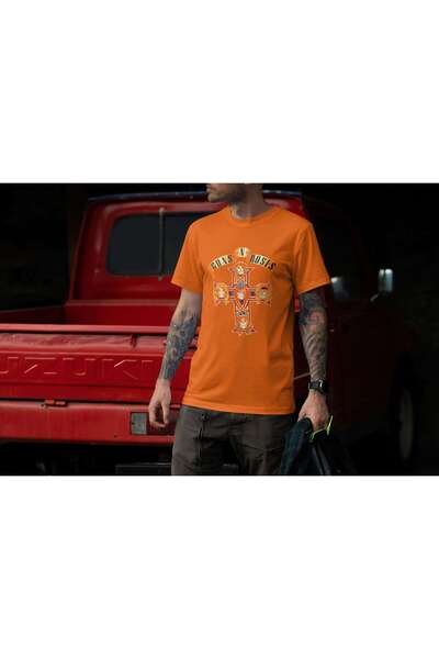 iLovePrints Guns N' Roses Cross Artwork Tshirt