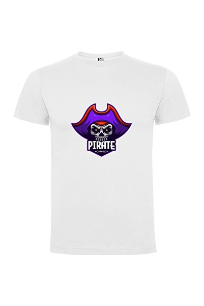 iLovePrints Dark Pirate Gaming Logo Tshirt