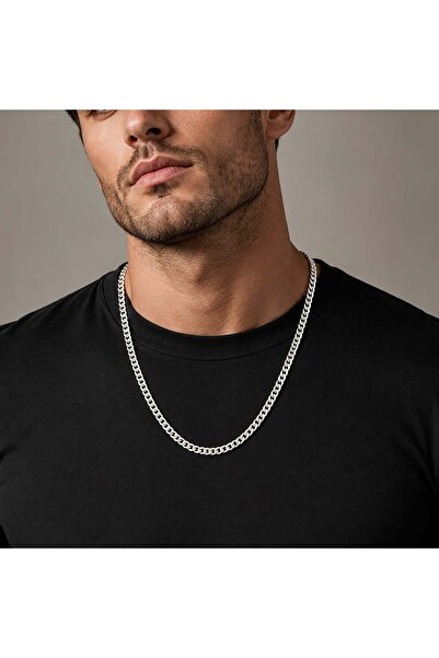 Bk Gift Gourmet Chain Necklace Steel Men's Necklace - Non-Tarnishing Men's St...