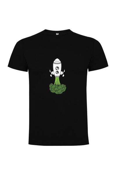 iLovePrints Broccoli Spaceship Adventure Tshirt