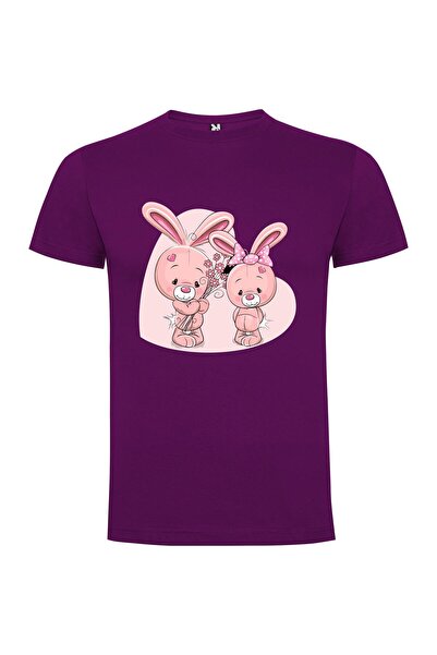 iLovePrints Floral Bunny Cuties Tshirt