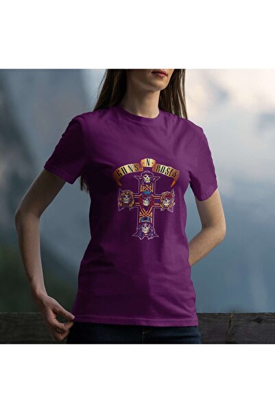 iLovePrints Guns N' Roses Cross Artwork Tshirt