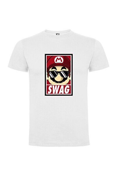 iLovePrints Mario's Swag Portrait Tshirt